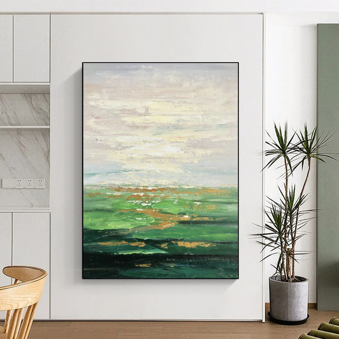 Pastel Landscape Oil Painting for Country Cottage & Wellness Retreat DLZ1348