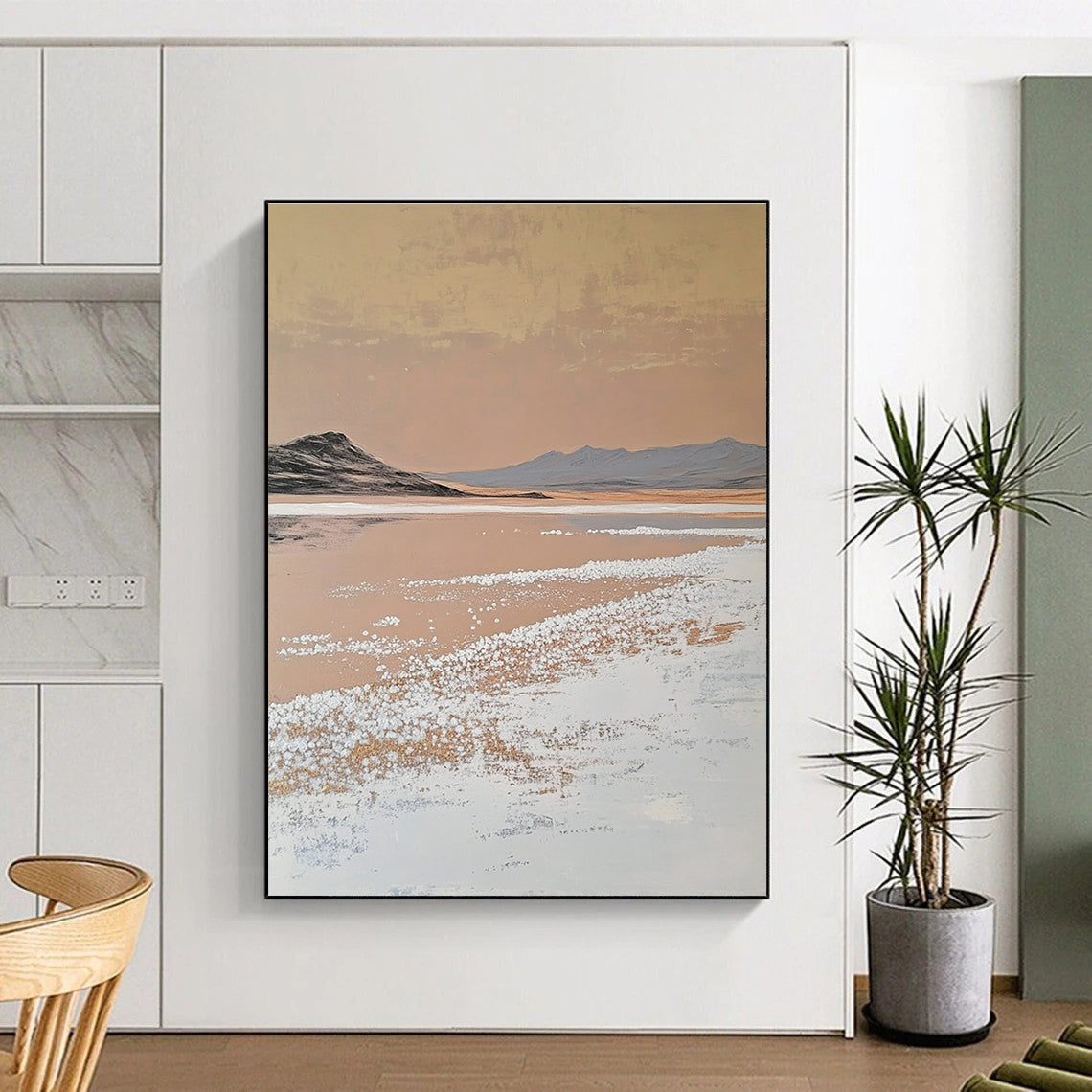 Desert Salt Lake Art for Bohemian - Style Gallery & Introspective Home Study STSC1435