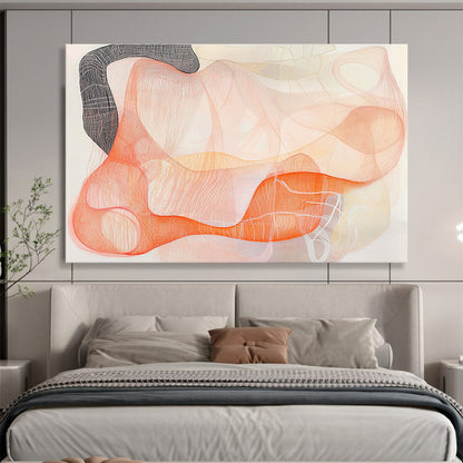 Curved Line Abstract Art for Contemporary Home Decor & Artistic Lounge SC304