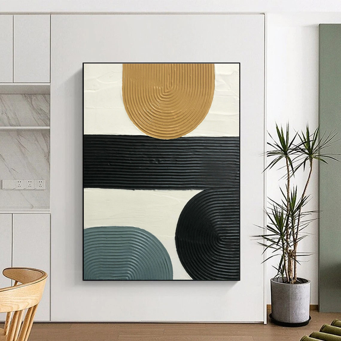 Multi - Color Relief Art for Modern Office Breakroom & Home Dining Room DLZ1184