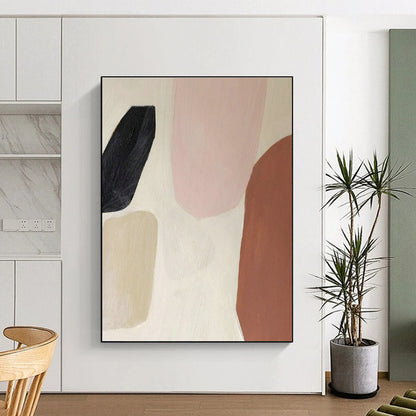 Soft Color Block Art for Boho - Chic Bedroom & Women’s Wellness Studio DLZ1501
