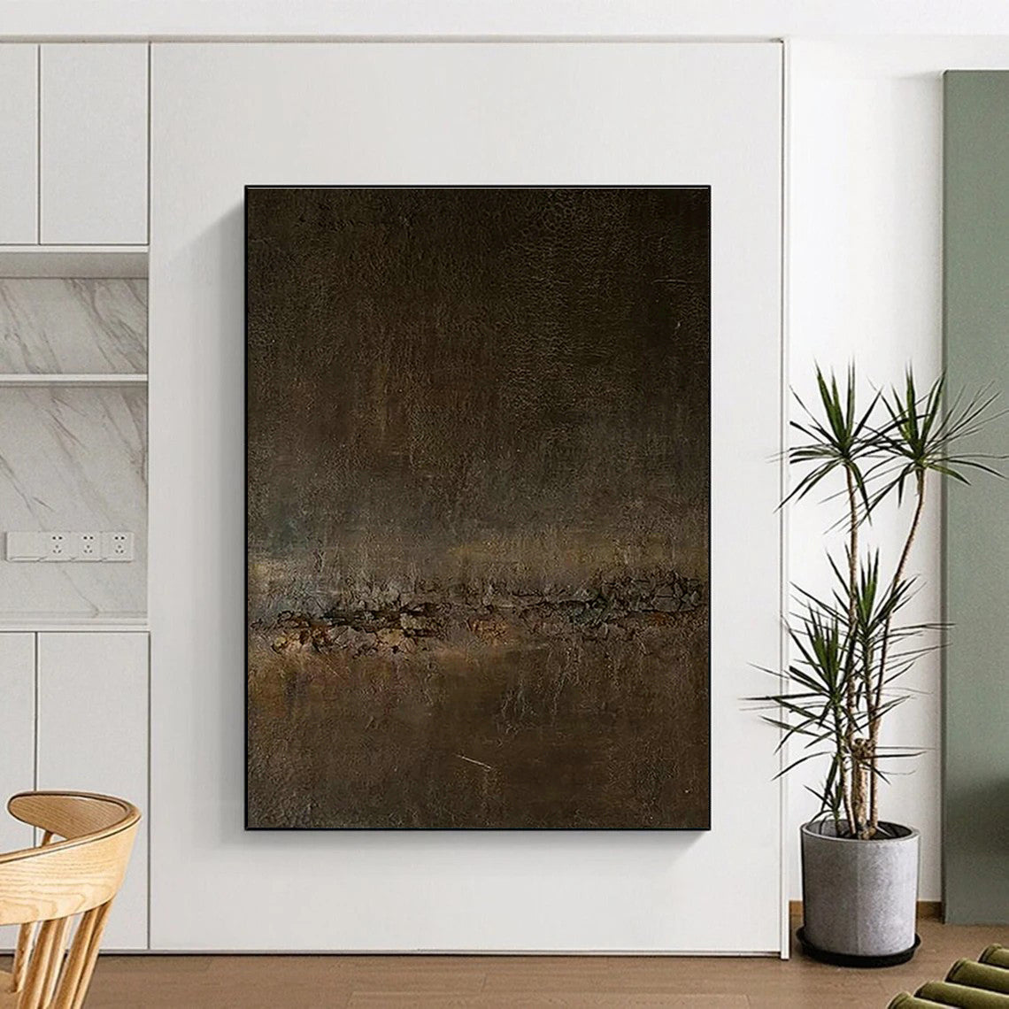 Dark Brown Texture Art for Sophisticated Cigar Lounge Corners DLZ0201