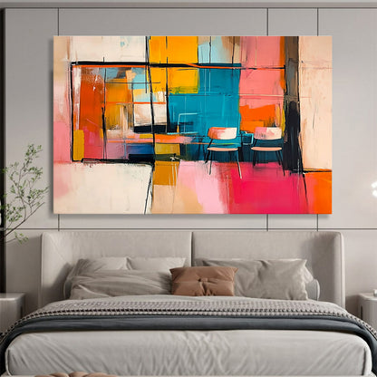 Abstract Interior Scene Art for Modern Apartment Living Room & Creative Café SC336