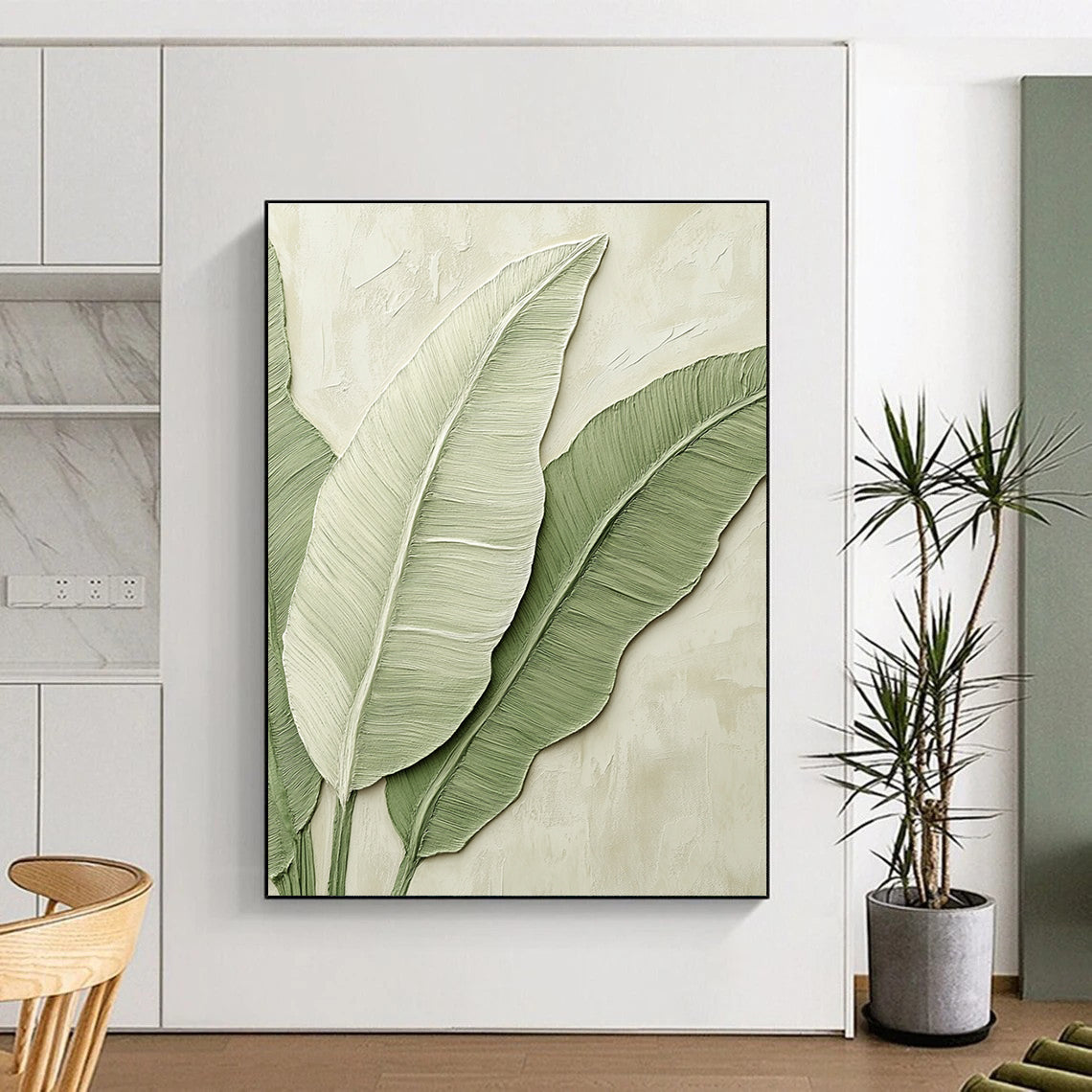 Minimalist Tropical Art for Scandinavian Home & Plant - Lover’s Office STSC002