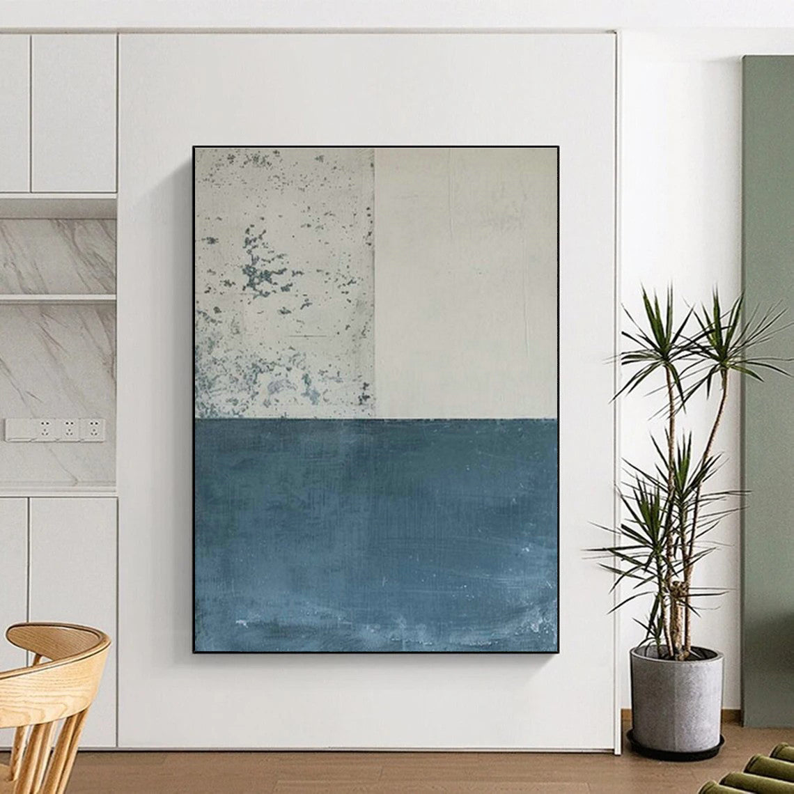 Color - Block Texture Art for Modern Office Reception Walls DLZ0230