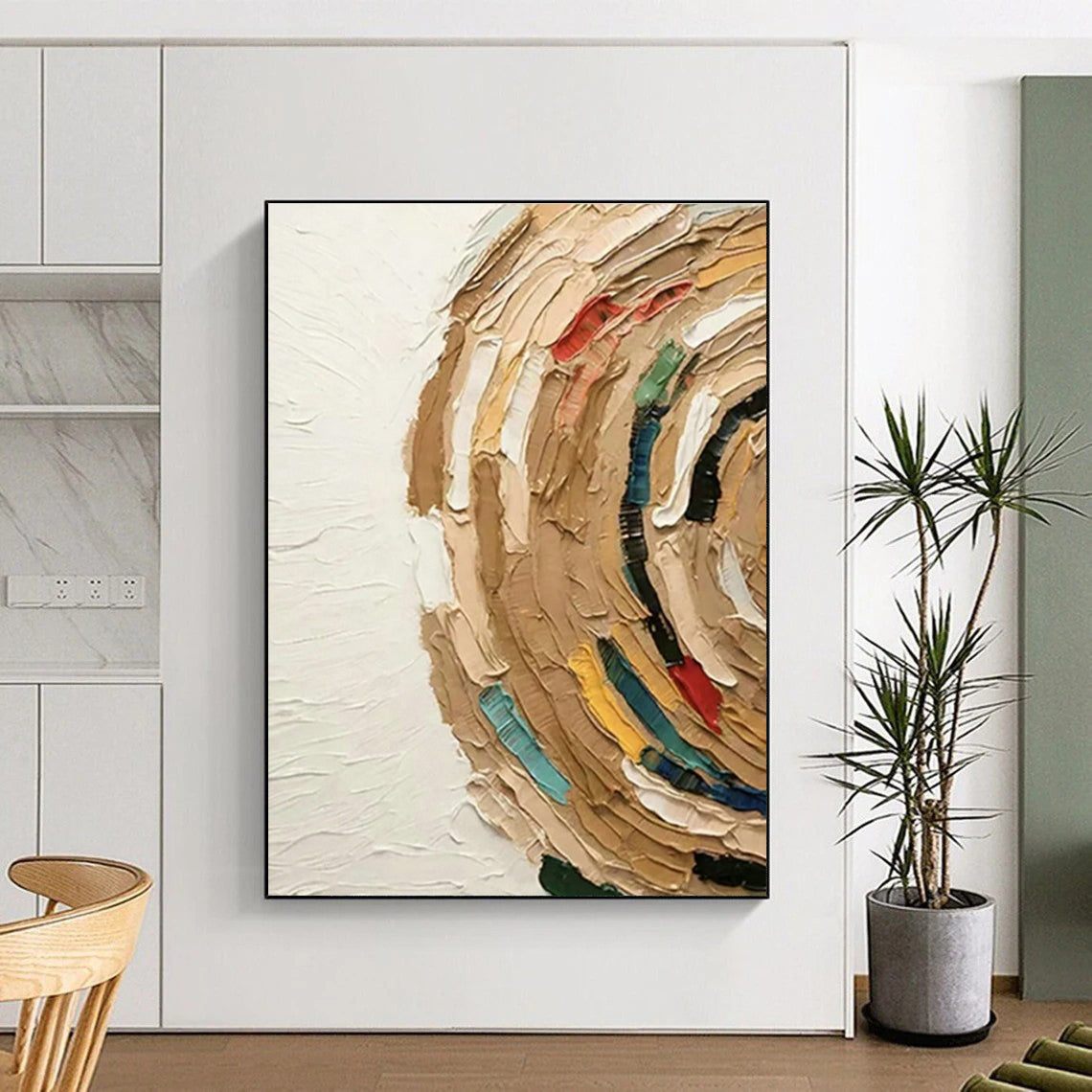 Colorful Textured Abstract Art for Art Studio & Home Creative Nook DLZ1125