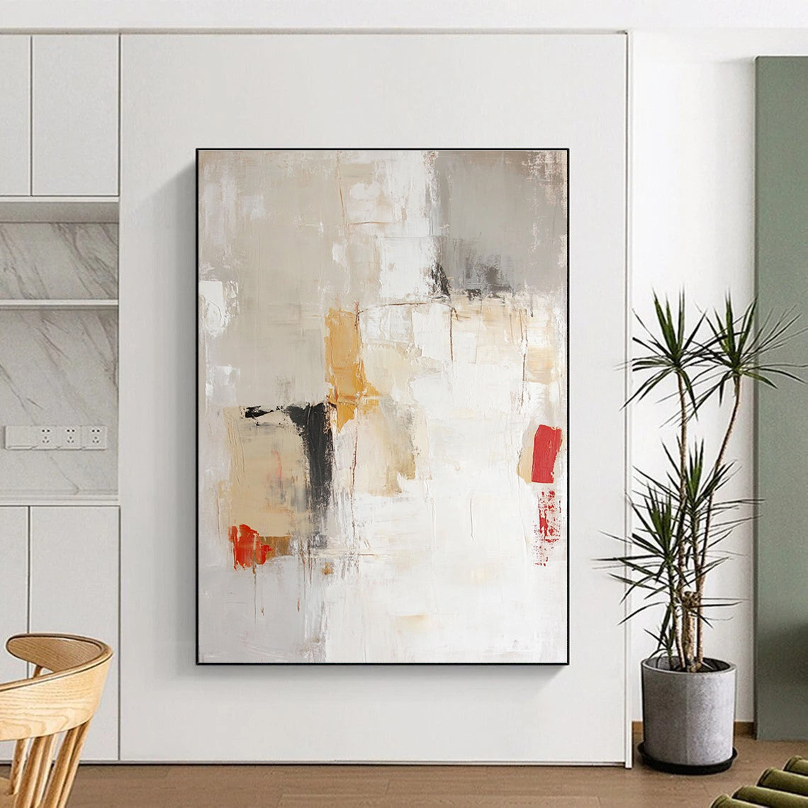 Neutral Tones Abstract for Industrial - Chic Loft & Art Gallery STSC801