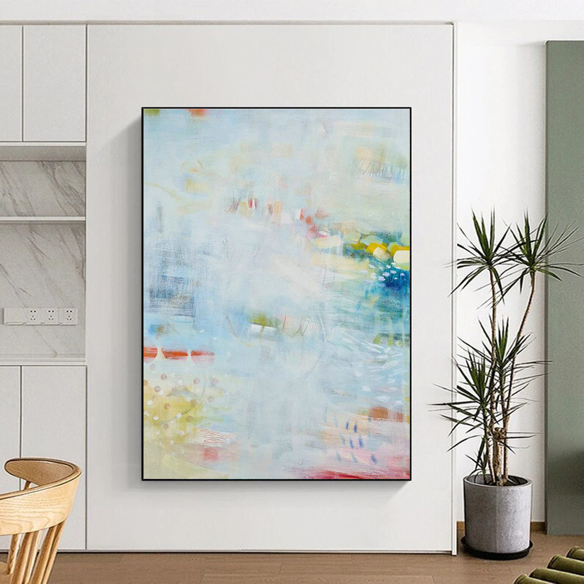 Light - Color Abstract Art for Coastal Home Living Rooms DLZ0170