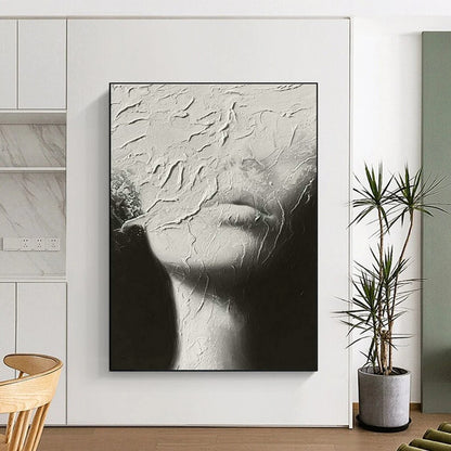 Black - White Portrait Art for Sophisticated Home Library Feature Walls DLZ0223