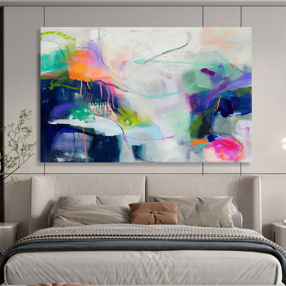 Vibrant Abstract Line Art for Eclectic Studio DLZ2880