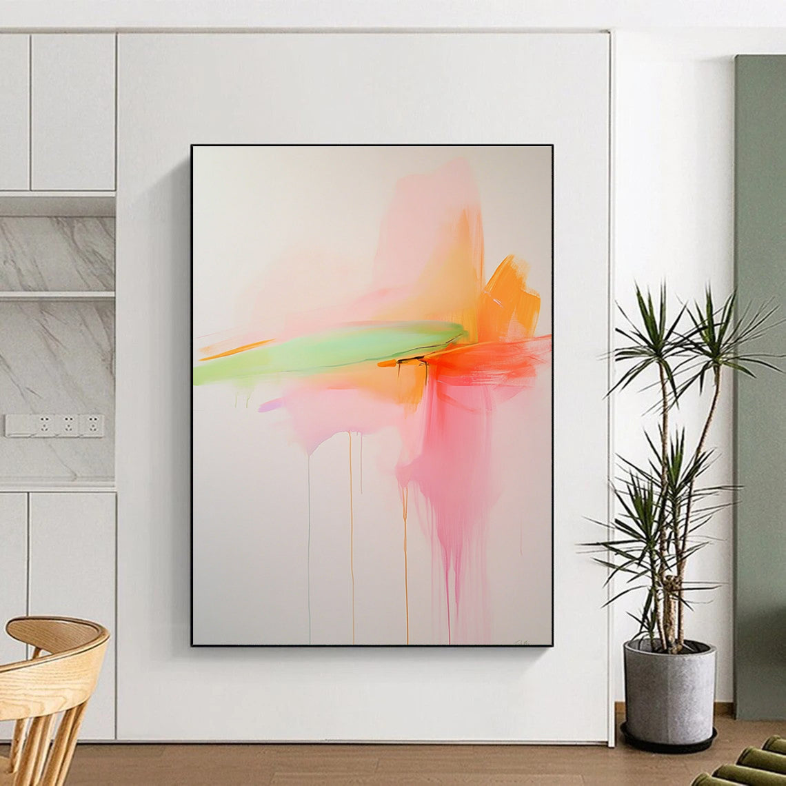 Pastel Drip Abstract for Feminine - Inspired Bridal Suite & Charming Tea Room STSC797