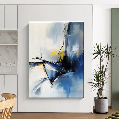 Abstract Sailing Boat for Nautical - Themed Home & Coastal Café STSC645