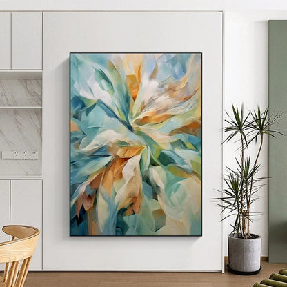 Floral Abstract Art for Romantic Home Bedroom Accent Walls DLZ0279