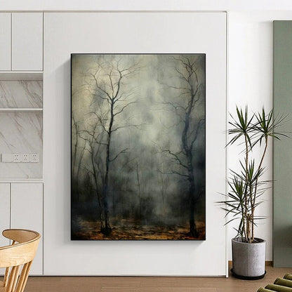 Misty Forest Painting for Bedroom & Study DLZ0382