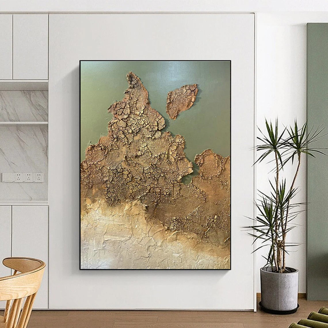 Textured Earth - like Abstract Art for Geology Museum Café & Nature - Themed Art Gallery DLZ2209