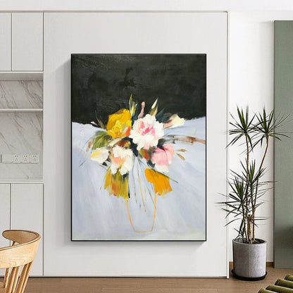 Expressive Flower Bouquet Art for Garden Café & Wedding Venue DLZ0626