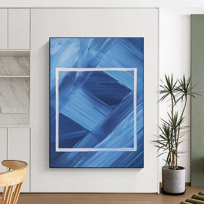 Minimalist Abstract Art for Scandinavian Office & Art Gallery STSC037