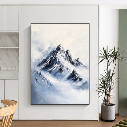Snowy Mountain Peaks for Ski Lodge & Zen - Inspired Study STSC1168