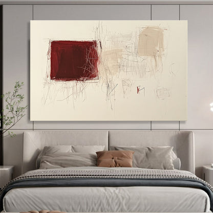 Expressive Abstract Art for Industrial Loft & Creative Workshop SC552
