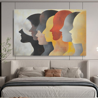 Thought - Provoking Silhouettes: Enhance Modern Gallery & Psychology Office SC548