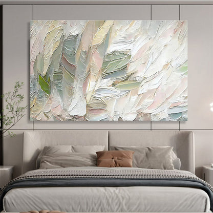 Pink - Green Texture Abstract Art for Minimalist Office Break Rooms DLZ2645