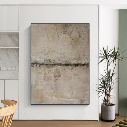 Cracked Texture Art for Rustic Industrial Restaurant & Vintage Warehouse Studio DLZ1572