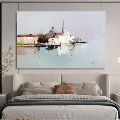 Venetian Waterfront Art for Italian - Style Restaurant & Travel Lover’s Home SC410