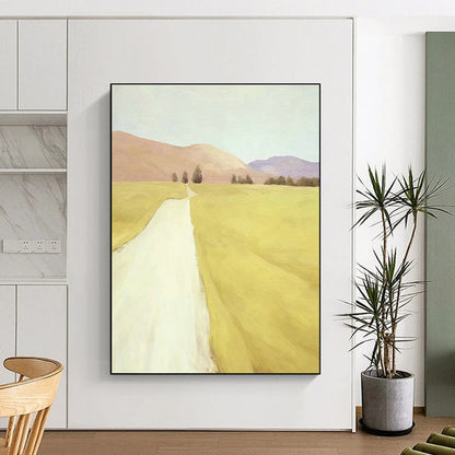 Pastel Country Road Art for Rustic Farmhouse & Nature - Lover’s Study DLZ1422