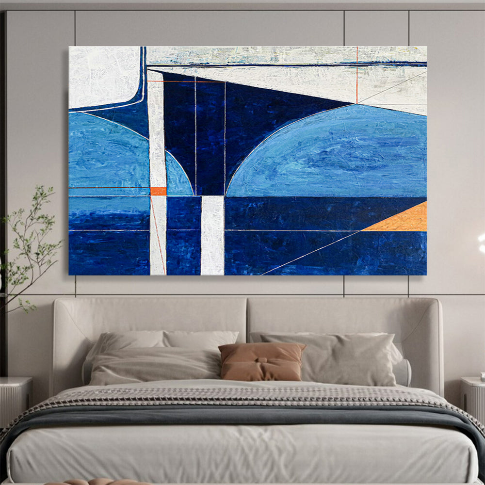 Geometric Line Abstract Art for Modern Office Reception DLZ2924