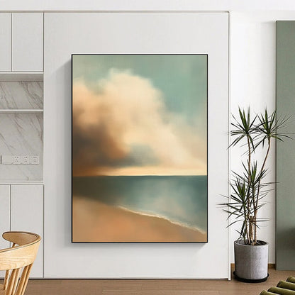 Soft Beach Abstract for Coastal - Themed Home & Relaxing Spa STSC596