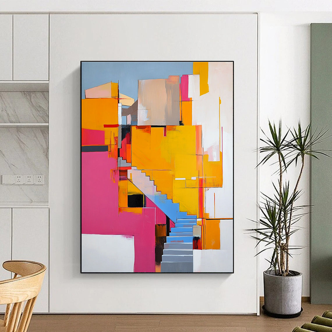 Architectural Abstract Art for Patio & Garden Room STSC668