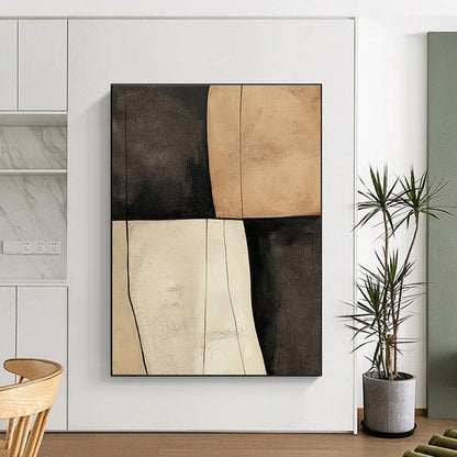 Neutral Geometric Blocks for Minimalist Studio & Serene Meditation Room STSC627