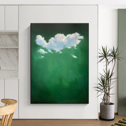 Green Clouds Painting for Botanical Garden Center & Wellness Spa DLZ0614