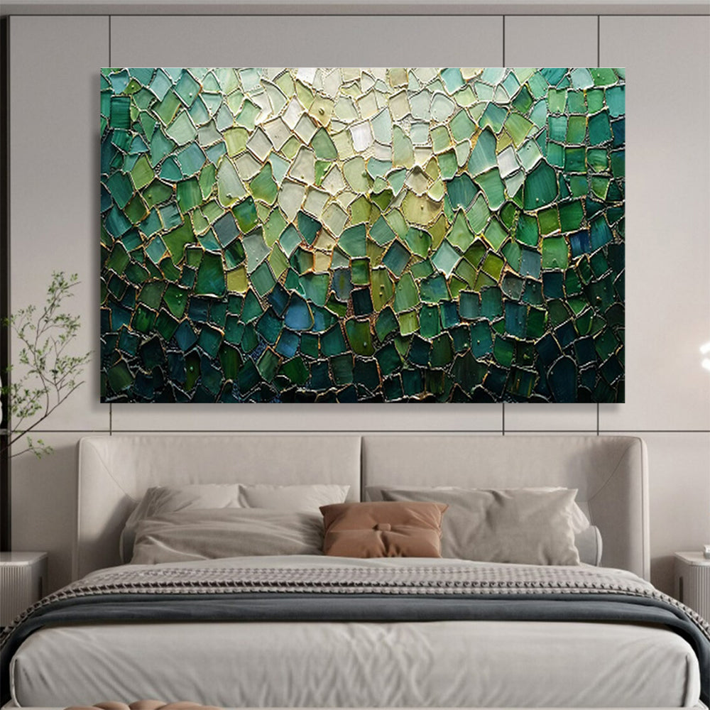 Colorful Stained Glass Mosaic Art for Mediterranean - Style Restaurant Walls DLZ3143