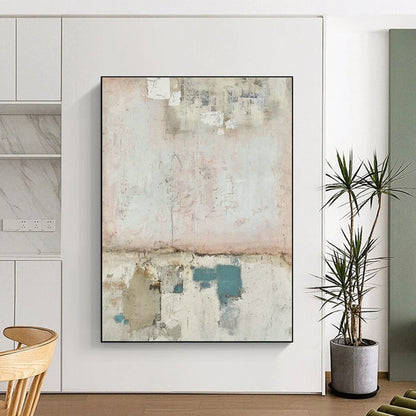 Pink - Blue Collage Art for Coastal Home Beach - Themed Nooks DLZ0191