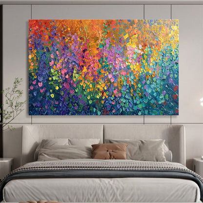 Color - Drenched Abstract Mosaic Art for Whimsical Kids’ Playrooms DLZ3086