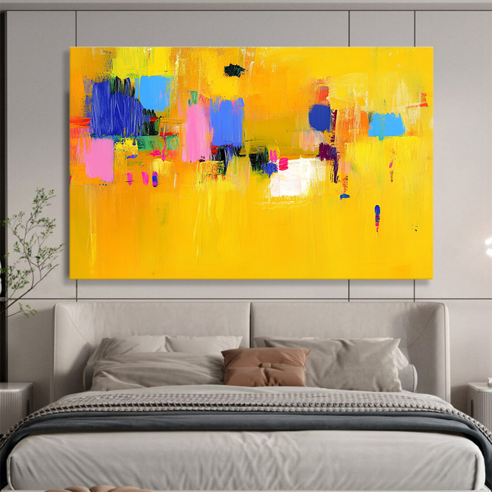 Colorful Block Abstract Art for Playful Nursery & Artistic Community Center SC147