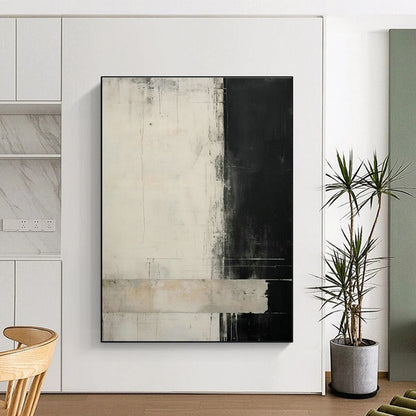 Black - White - Gray Abstract Art for Office & Living Room DLZ0333