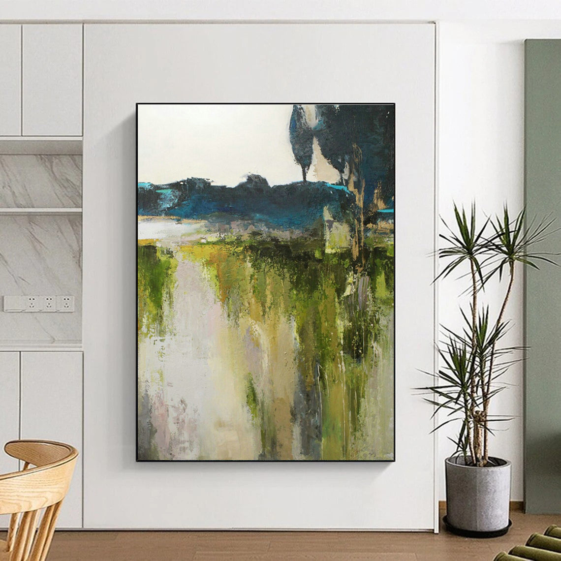 Impressionist Double Landscape Art for Lakeside Retreat & Art - Themed B&B DLZ1029