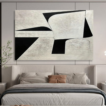 Black - White Geometric Abstract for Modern Law Office DLZ2966