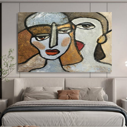 Cubist - Style Figure Art for Sophisticated Art Galleries DLZ3103