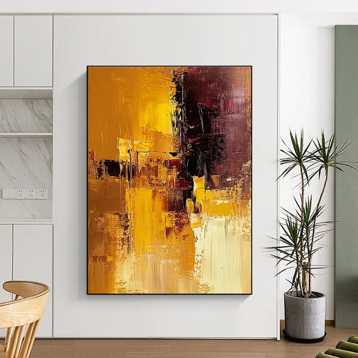 Warm Abstract Geometric Mix for Cozy Living Room & Creative Studio STSC603