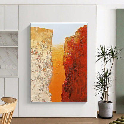 Textured Canyon Cliffs Art for Office & Study STSC713
