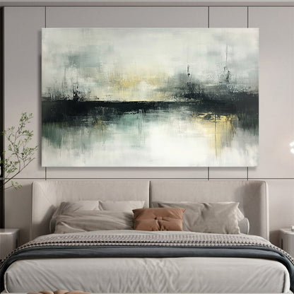 Abstract Misty Landscape Art for Minimalist Bedroom & Modern Gallery SC196