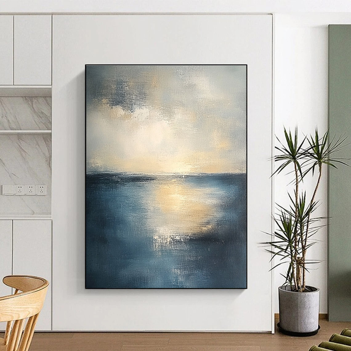 Serene Sea at Dusk for Coastal Bedroom & Relaxing Spa Lounge STSC461