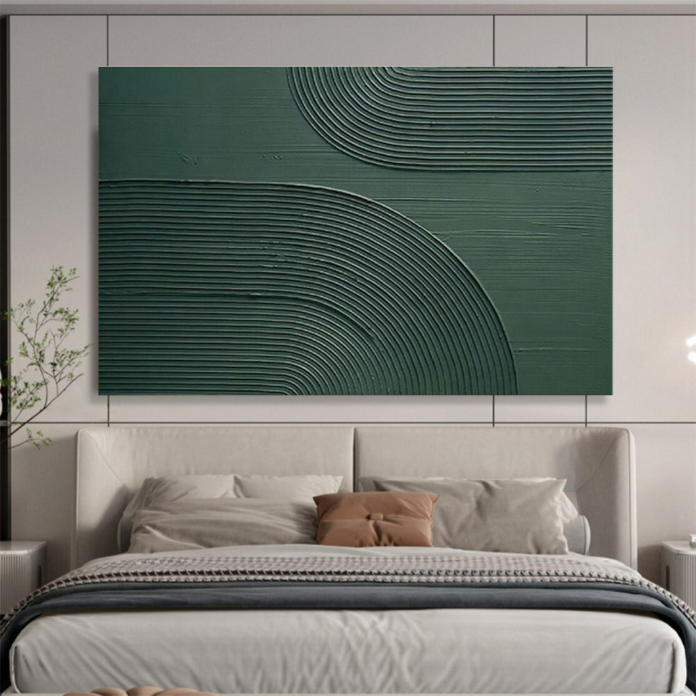 Dark Green Textured Abstract Art for Sophisticated Law Firm Waiting Areas DLZ3136