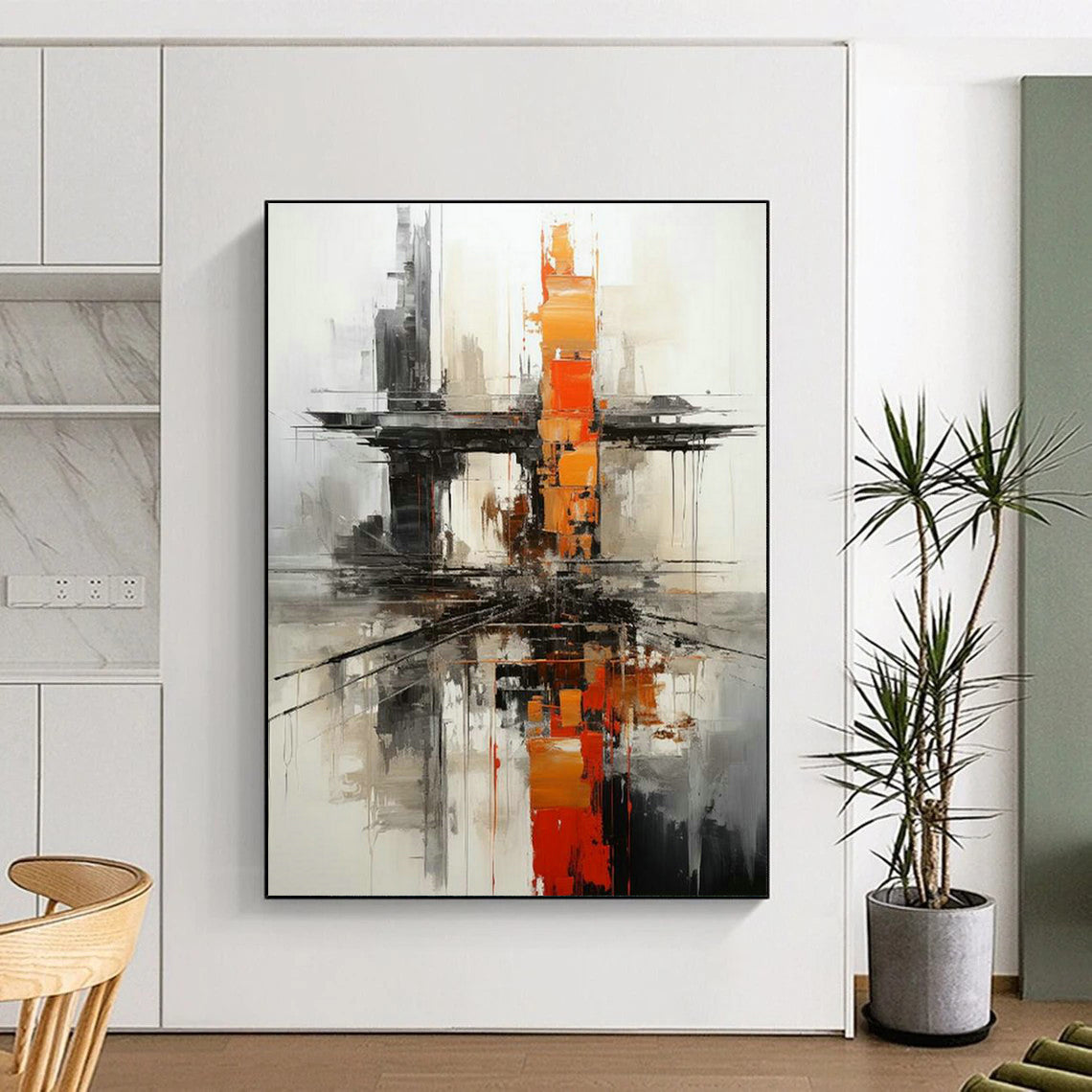 Urban Abstract Art for Modern Loft Office Meeting Spaces DLZ0273