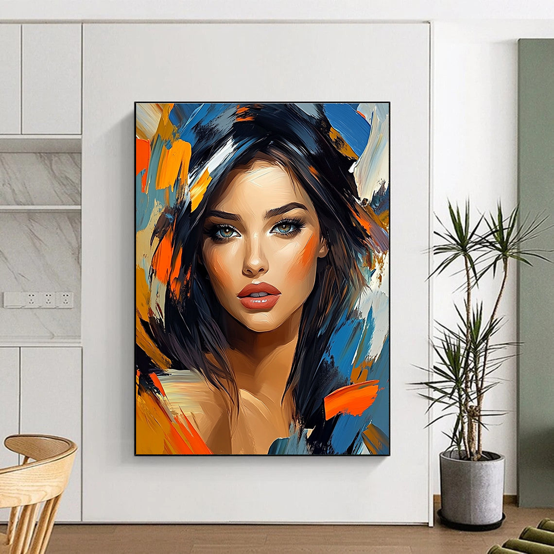 Colorful Abstract Portrait for Modern Living Room & Art Gallery STSC1270