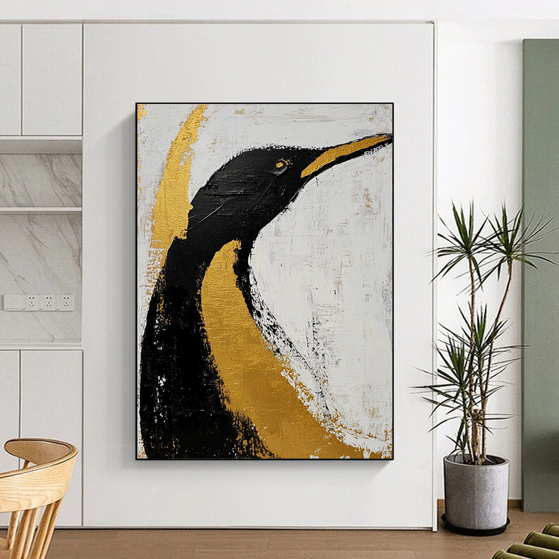 Chic Avian Art for Modern Living Room & Boutique Hotel STSC010