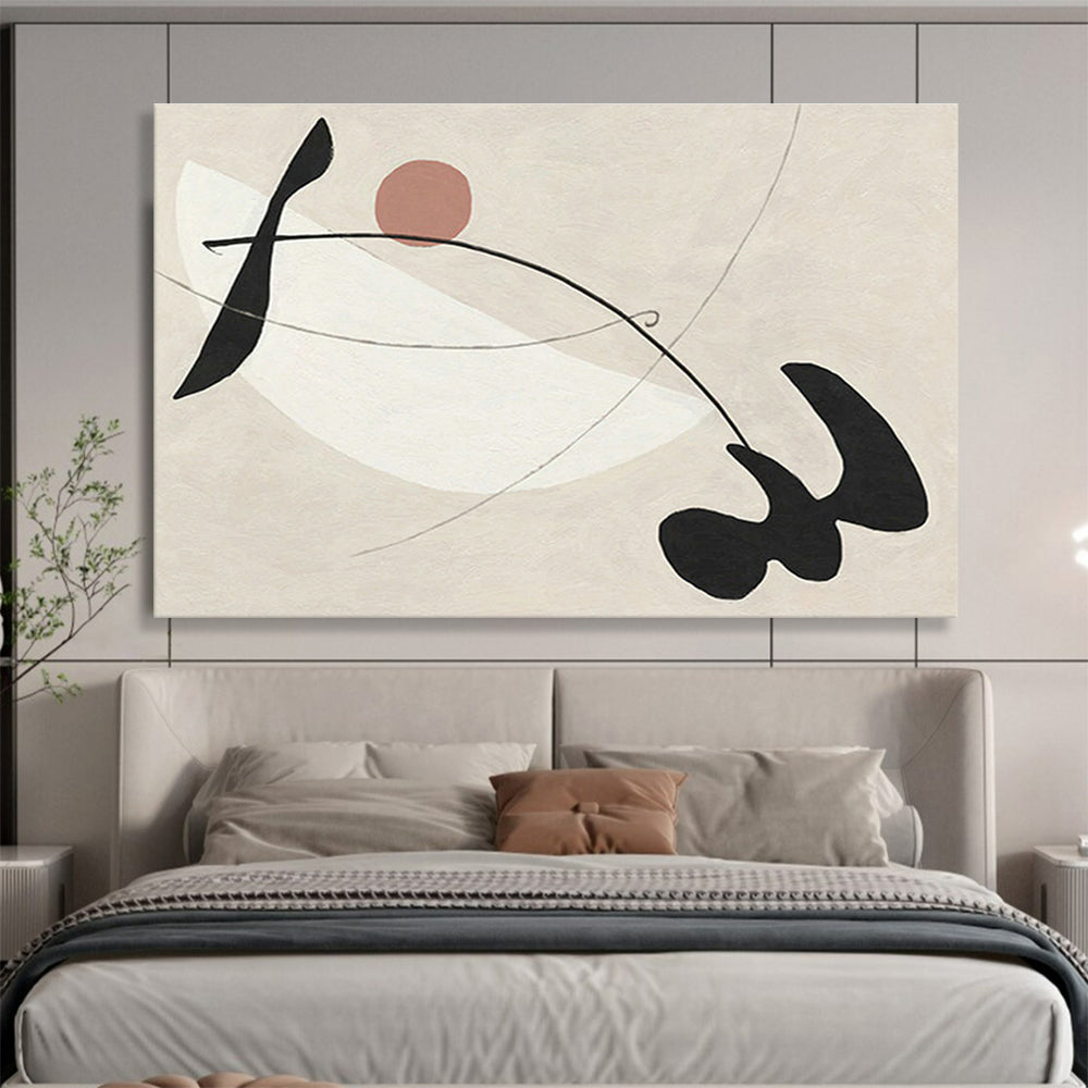 Minimalist Line & Shape Abstract Art for Modern Art Gallery Pop - Up Spaces DLZ3122